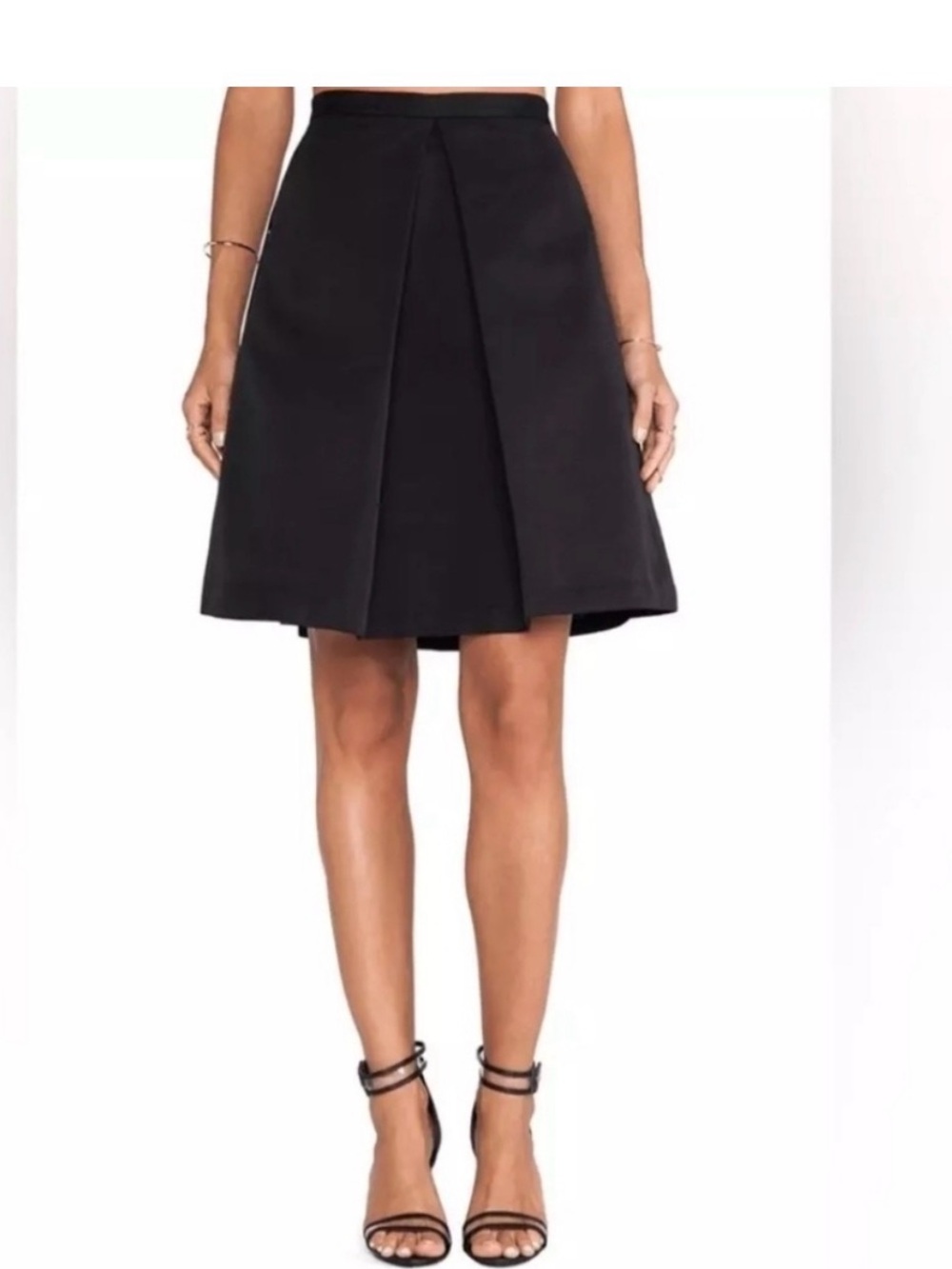 Tibi A-Line Pleated Skirt